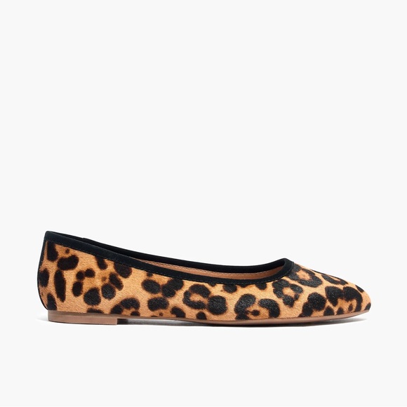 Madewell • the reid ballet flat in leopard calf hair sz 7 - Picture 3 of 10